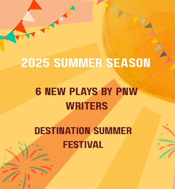 poster of summer season announcement. Yellow with text