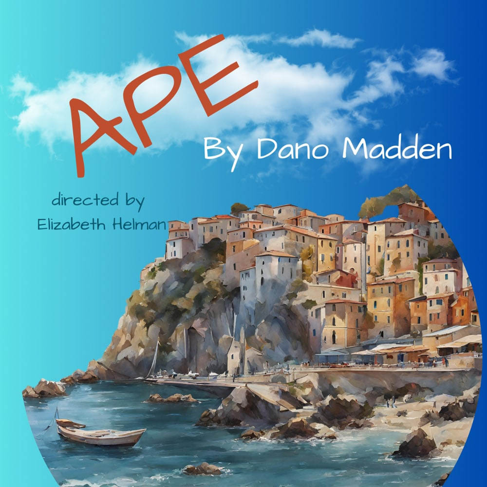 APE poster, picture of cinque terre