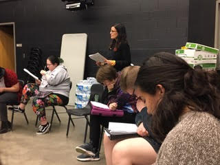 Students in a Theatre 33 class