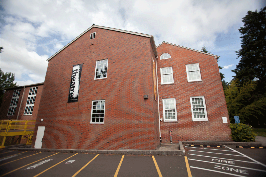 The Pelton Theatre building on Willamette University Campus