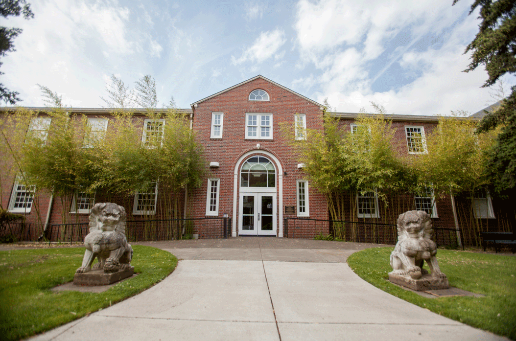 The Pelton Theatre building on Willamette University Campus